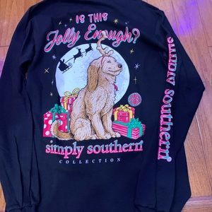 Simply Southern “Jolly Enough” Long Sleeve Christmas Tee